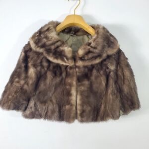 Vintage Stole Fur Shawl Cape Bridal Winter Bolero Cape Luxury